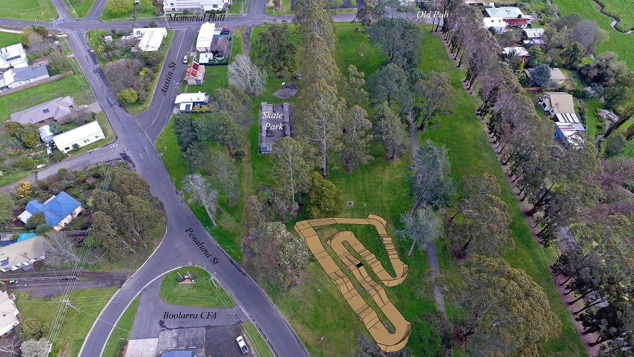 township view of track