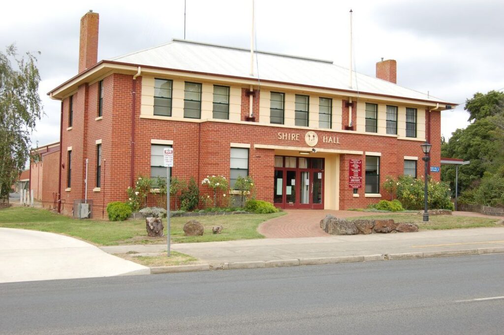 mirboo north shire hall building